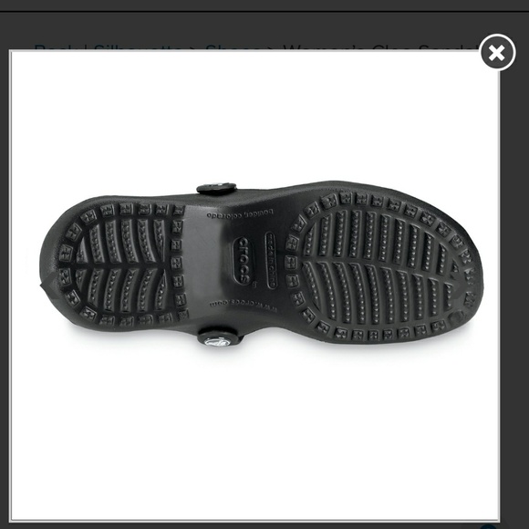 NWOB Black Crocs Women’s Cleo Sandal Size 8 - Picture 3 of 4